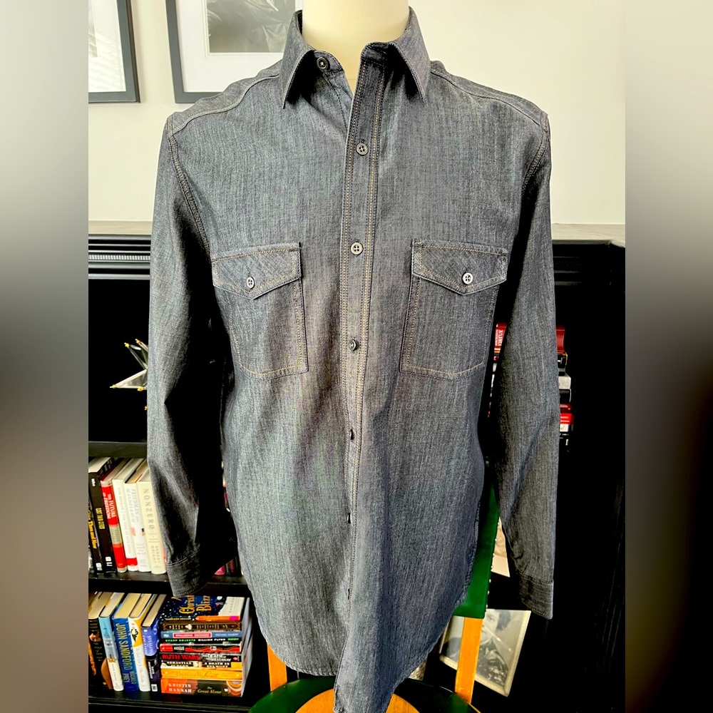 Johnston & Murphy Blue Dress Shirt Classic Design